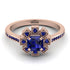 Geometrical Radiant Sapphire Engagement Ring - Jennifer No. 74 image 2