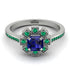 Geometrical Radiant Sapphire Engagement Ring - Jennifer No. 30 image 2