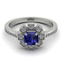 Geometrical Radiant Sapphire Engagement Ring - Jennifer No. 15