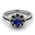 Geometrical Radiant Sapphire Engagement Ring - Jennifer No. 45