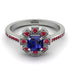 Geometrical Radiant Sapphire Engagement Ring - Jennifer No. 60