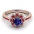 Geometrical Radiant Sapphire Engagement Ring - Jennifer No. 59