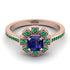 Geometrical Radiant Sapphire Engagement Ring - Jennifer No. 29