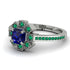 Geometrical Radiant Sapphire Engagement Ring - Jennifer No. 30 image 3