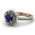 Geometrical Radiant Sapphire Engagement Ring - Jennifer No. 29