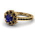 Geometrical Radiant Sapphire Engagement Ring - Jennifer No. 43 image 3