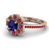 Geometrical Radiant Sapphire Engagement Ring - Jennifer No. 59