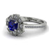 Geometrical Radiant Sapphire Engagement Ring - Jennifer No. 15