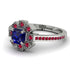 Geometrical Radiant Sapphire Engagement Ring - Jennifer No. 60