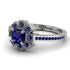 Geometrical Radiant Sapphire Engagement Ring - Jennifer No. 75 image 3