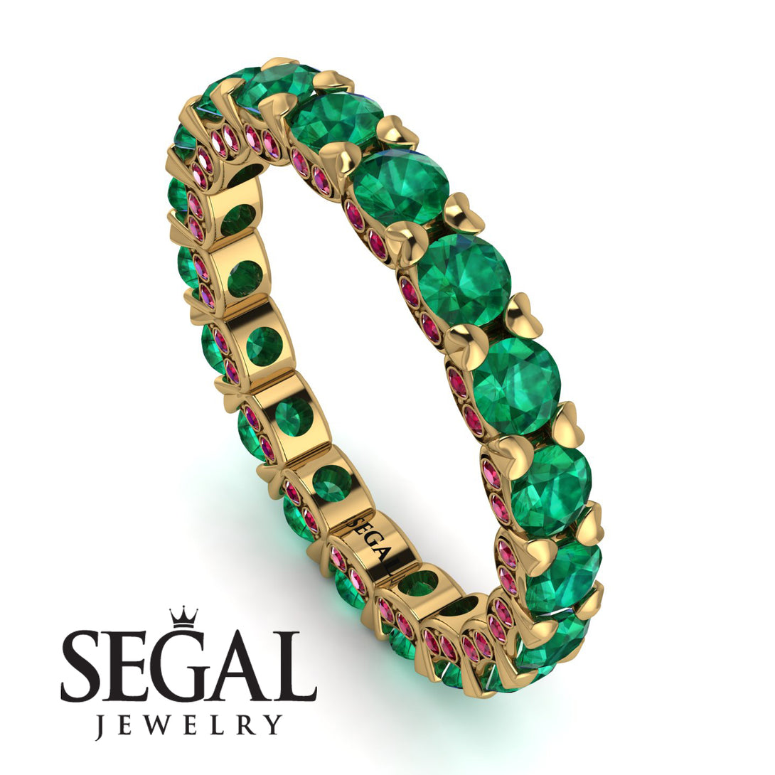 Glamorous Emerald Eternity Ring - Paige No. 49