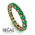 Glamorous Emerald Eternity Ring - Paige No. 49 image 10