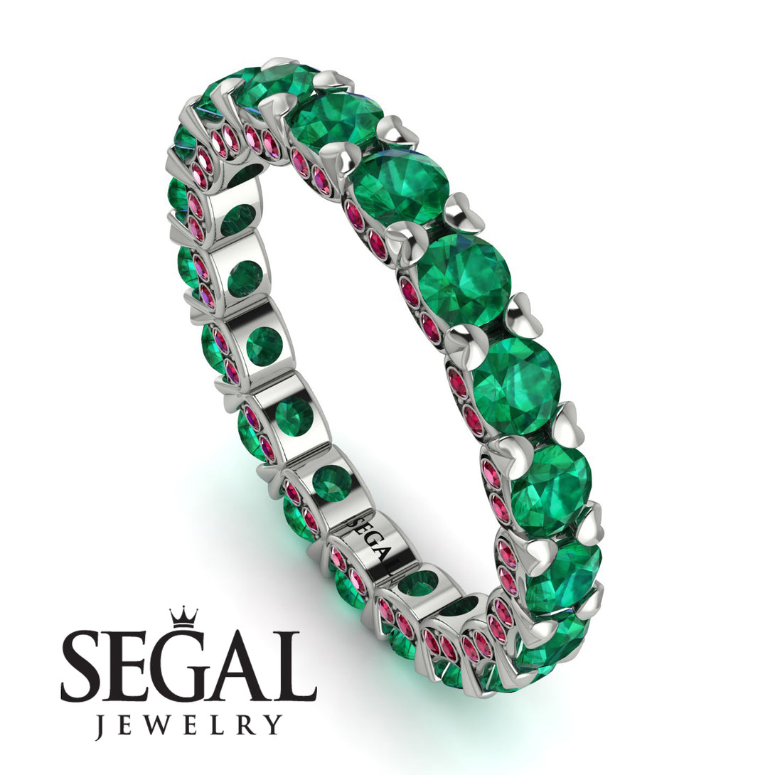 Glamorous Emerald Eternity Ring - Paige No. 51