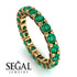 Glamorous Emerald Eternity Ring - Paige No. 34 image 10
