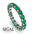 Glamorous Emerald Eternity Ring - Paige No. 36 image 10