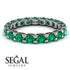 Glamorous Emerald Eternity Ring - Paige No. 36