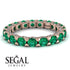 Glamorous Emerald Eternity Ring - Paige No. 5 image 3