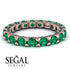 Glamorous Emerald Eternity Ring - Paige No. 65 image 3