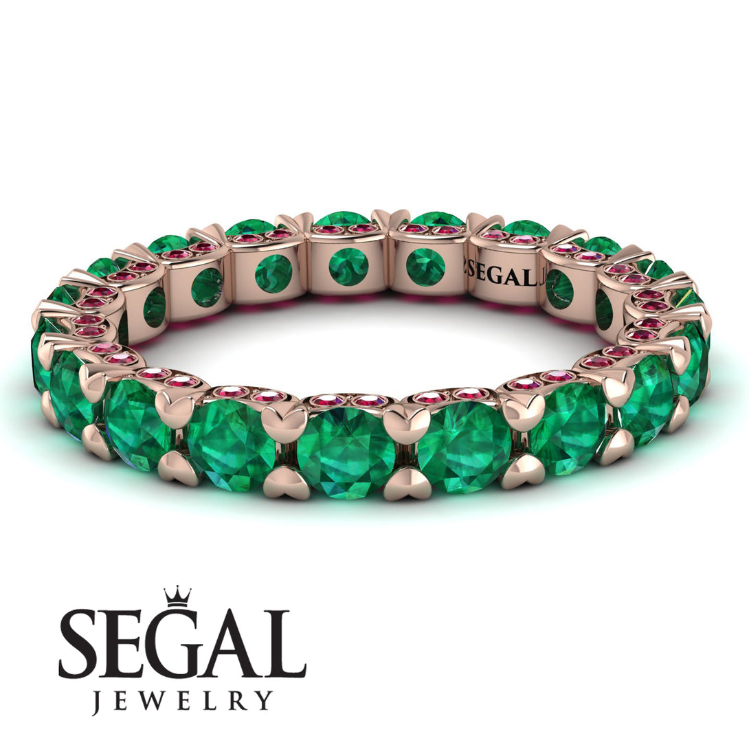 Glamorous Emerald Eternity Ring - Paige No. 50