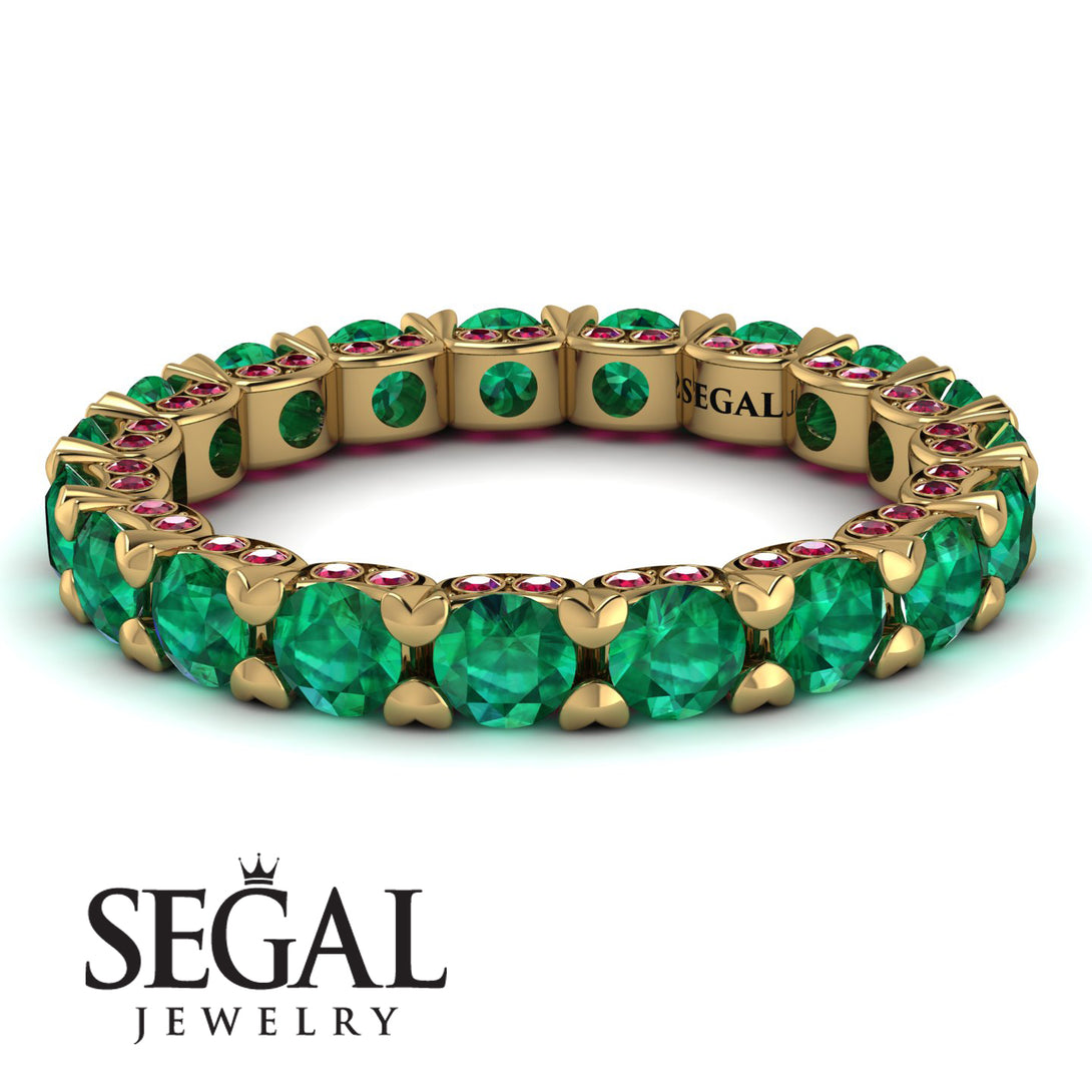 Glamorous Emerald Eternity Ring - Paige No. 49