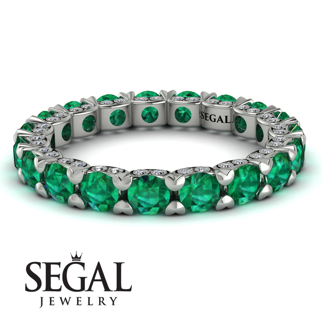 Glamorous Emerald Eternity Ring - Paige No. 6