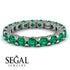 Glamorous Emerald Eternity Ring - Paige No. 6