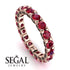Glamorous Ruby Eternity Ring - Paige No. 41