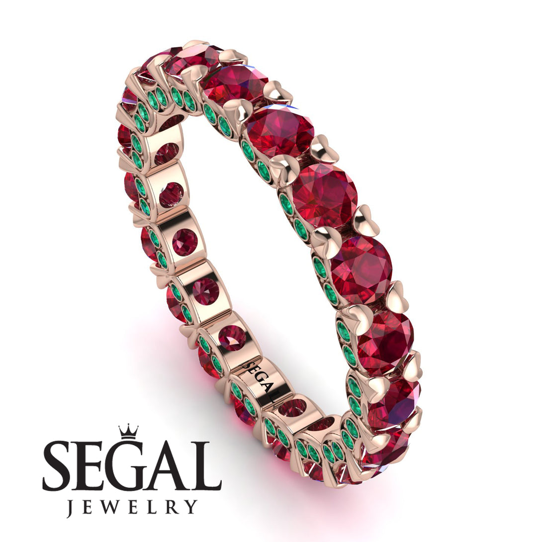 Glamorous Ruby Eternity Ring - Paige No. 26