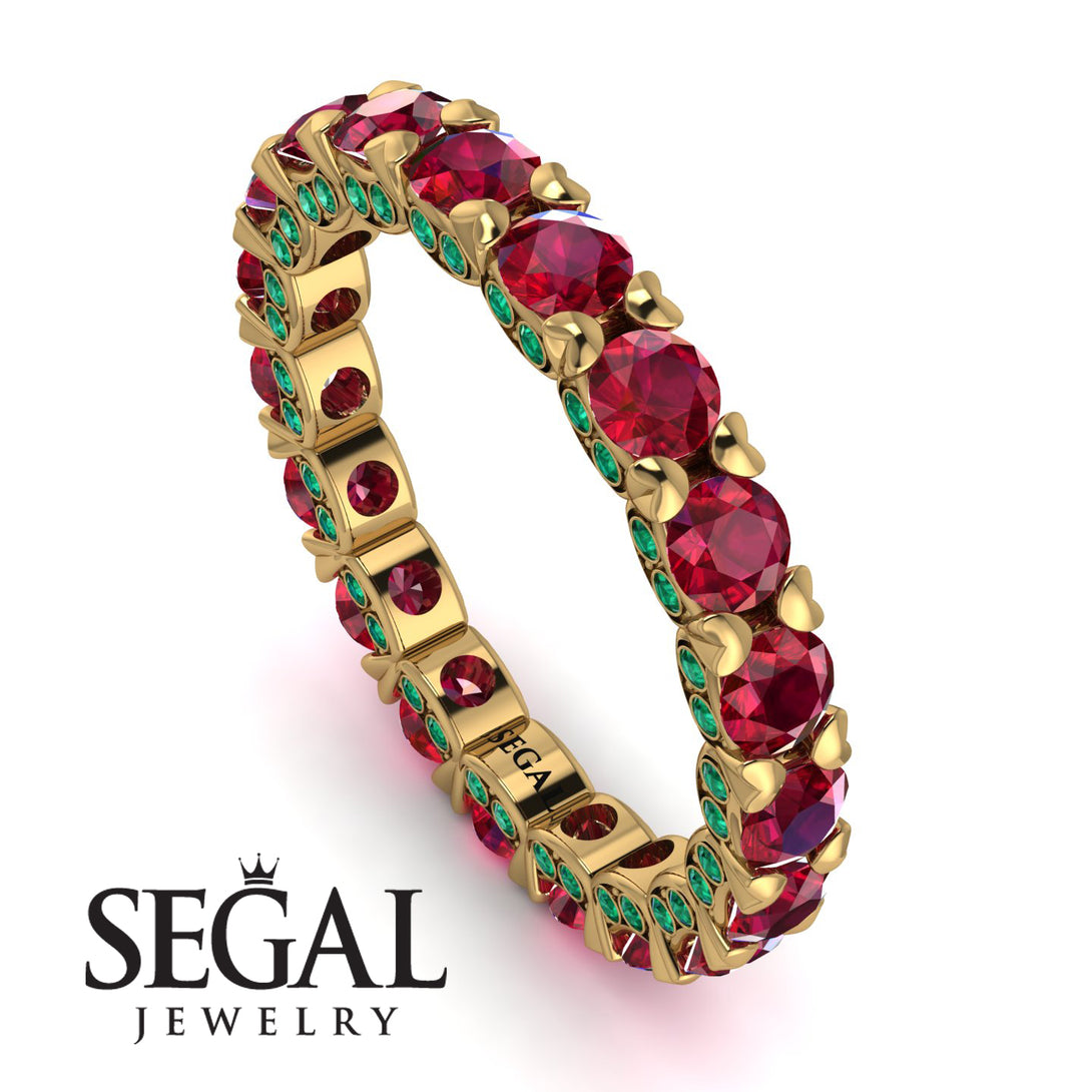 Glamorous Ruby Eternity Ring - Paige No. 25