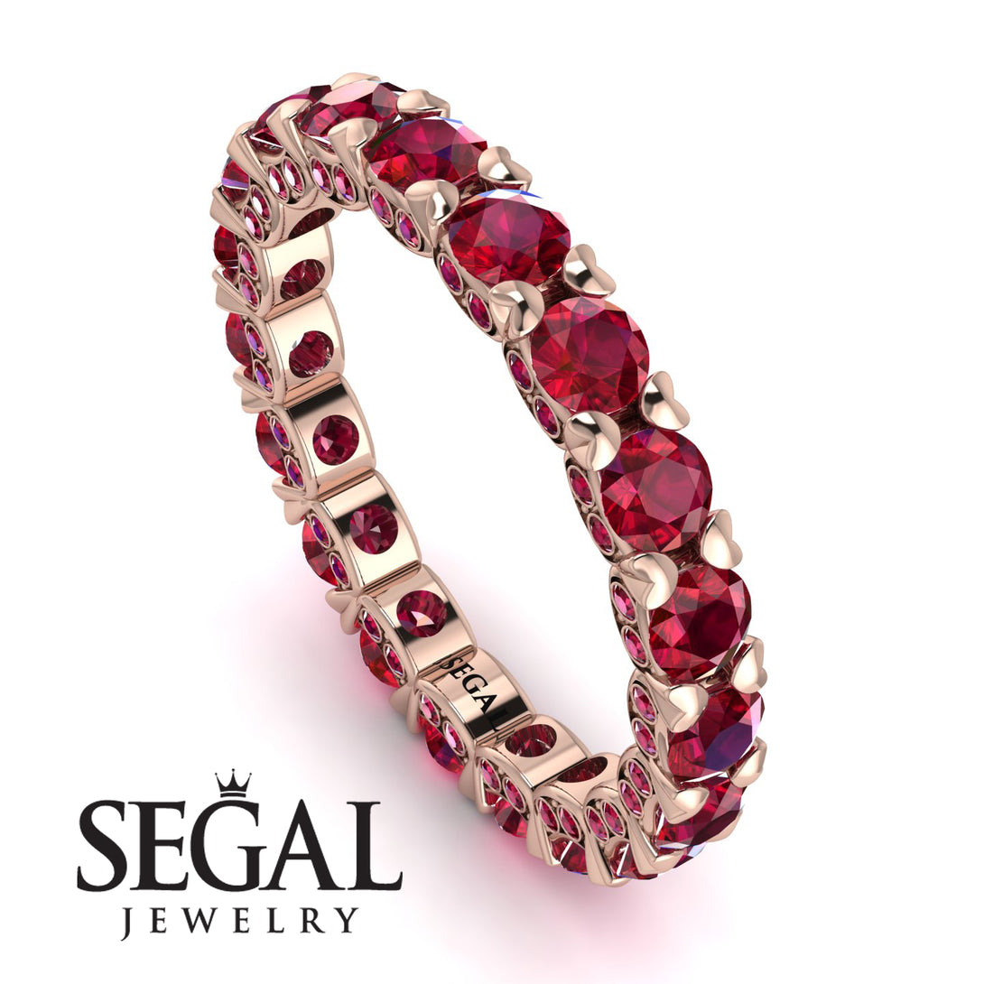 Glamorous Ruby Eternity Ring - Paige No. 56