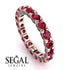 Glamorous Ruby Eternity Ring - Paige No. 71