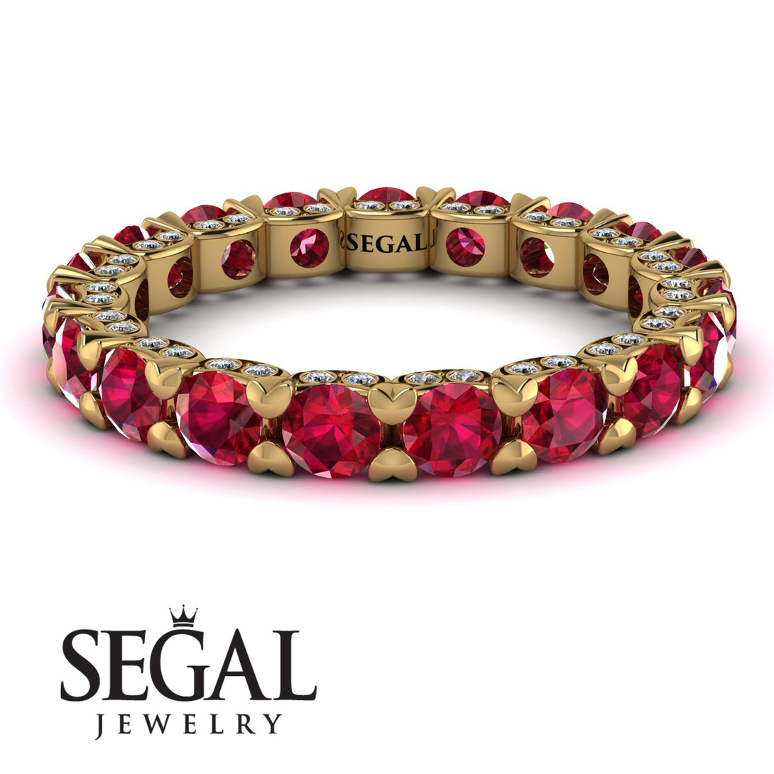 Glamorous Ruby Eternity Ring - Paige No. 10