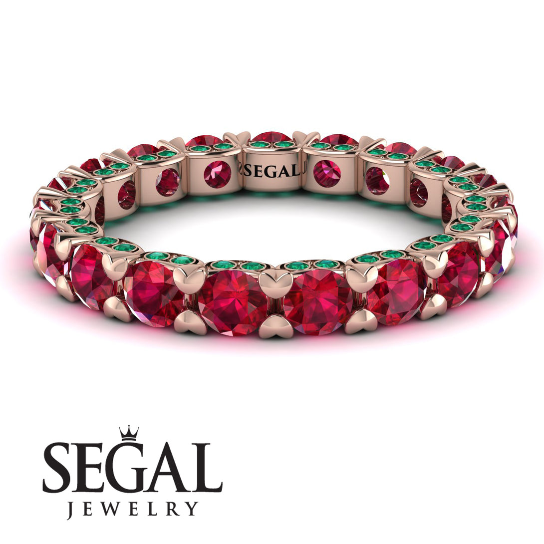Glamorous Ruby Eternity Ring - Paige No. 26