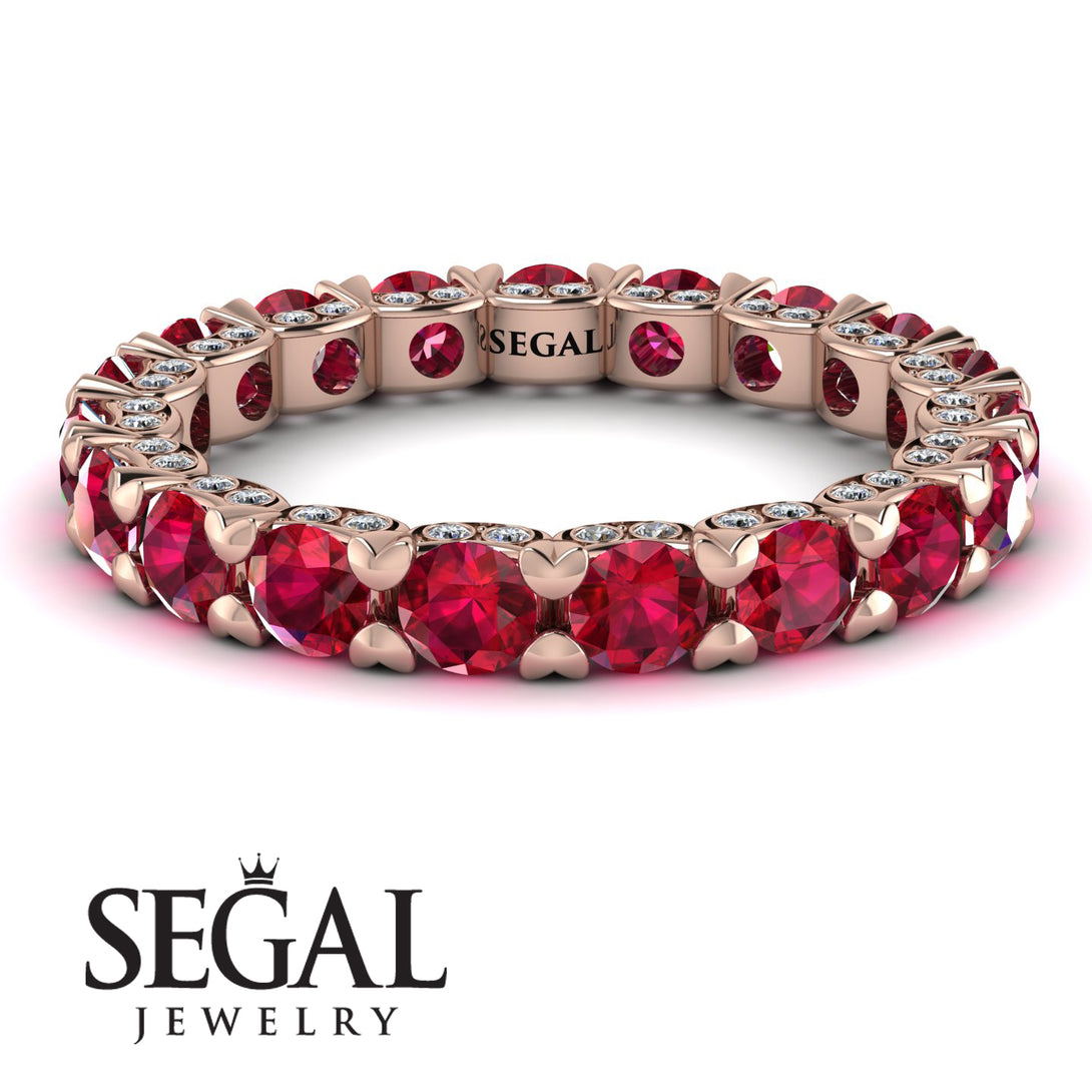 Glamorous Ruby Eternity Ring - Paige No. 11