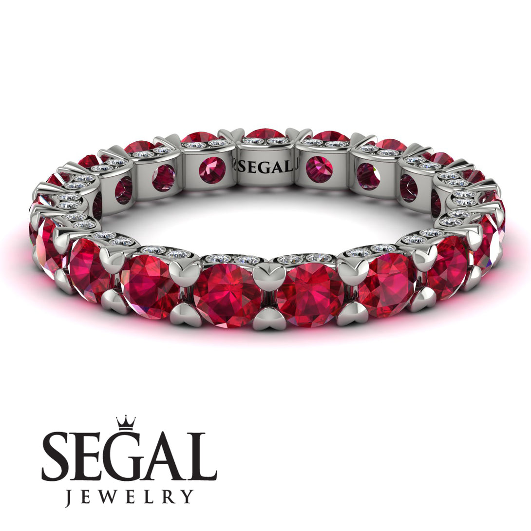 Glamorous Ruby Eternity Ring - Paige No. 12