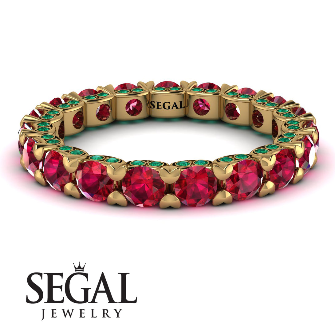 Glamorous Ruby Eternity Ring - Paige No. 25