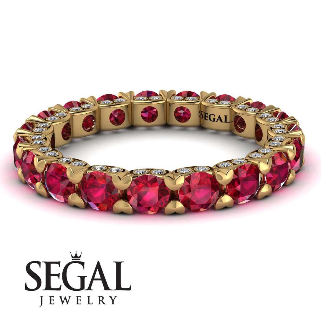 Glamorous Ruby Eternity Ring - Paige No. 10