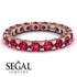 Glamorous Ruby Eternity Ring - Paige No. 56
