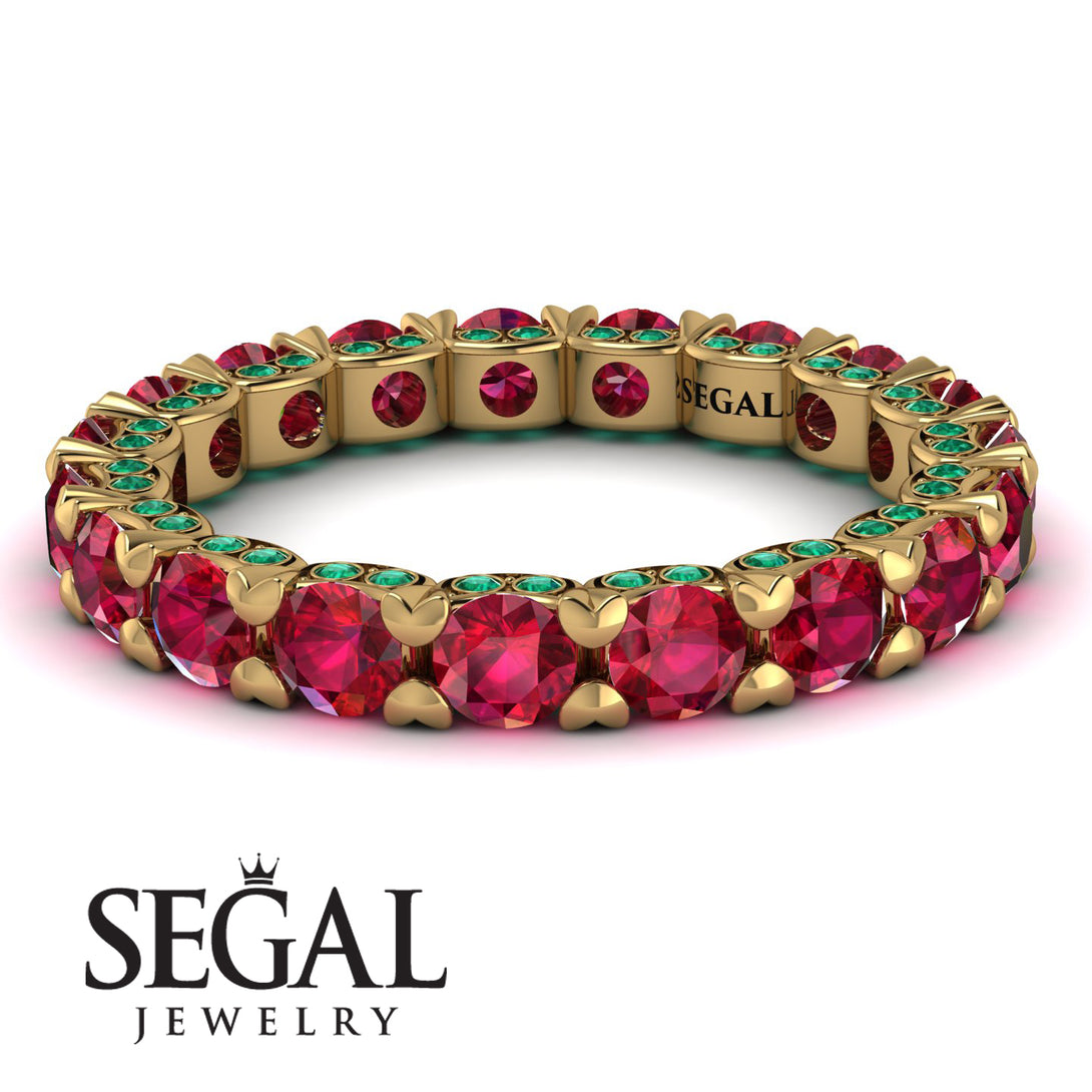 Glamorous Ruby Eternity Ring - Paige No. 25