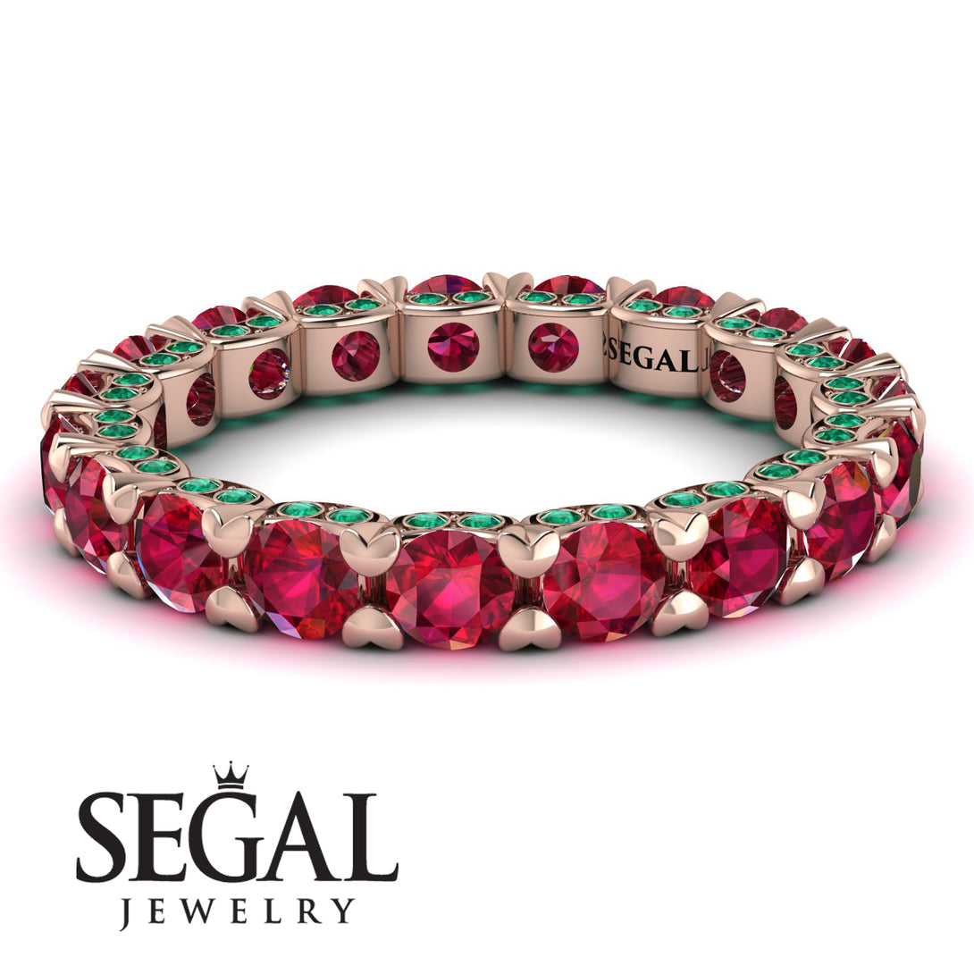Glamorous Ruby Eternity Ring - Paige No. 26