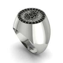Glamorous Black Diamond Bitcoin Ring - Dominic No. 27 image 1