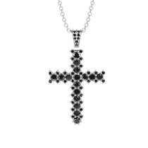 Glamorous Black Diamond Cross Pendant - Raymond No. 9 image 1