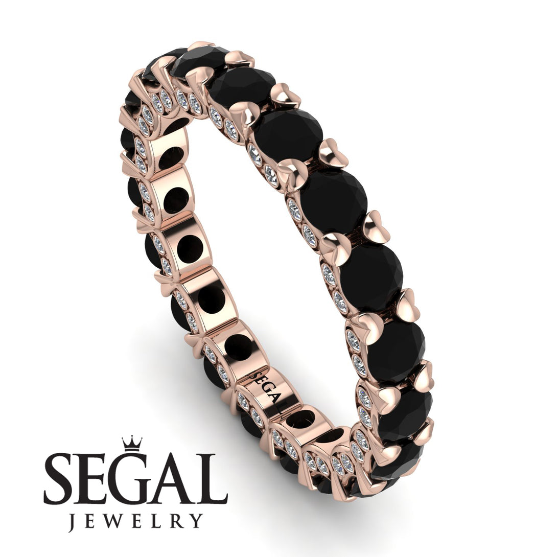 Glamorous Black Diamond Eternity Ring - Paige No. 8