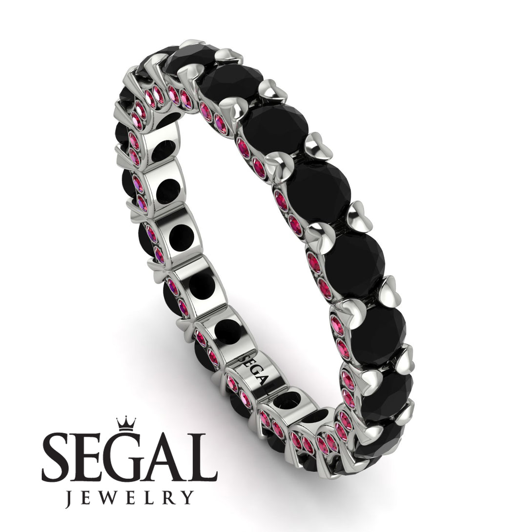 Glamorous Black Diamond Eternity Ring - Paige No. 54