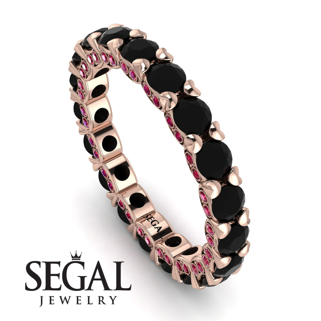 Glamorous Black Diamond Eternity Ring - Paige No. 53