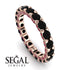 Glamorous Black Diamond Eternity Ring - Paige No. 53 image 10