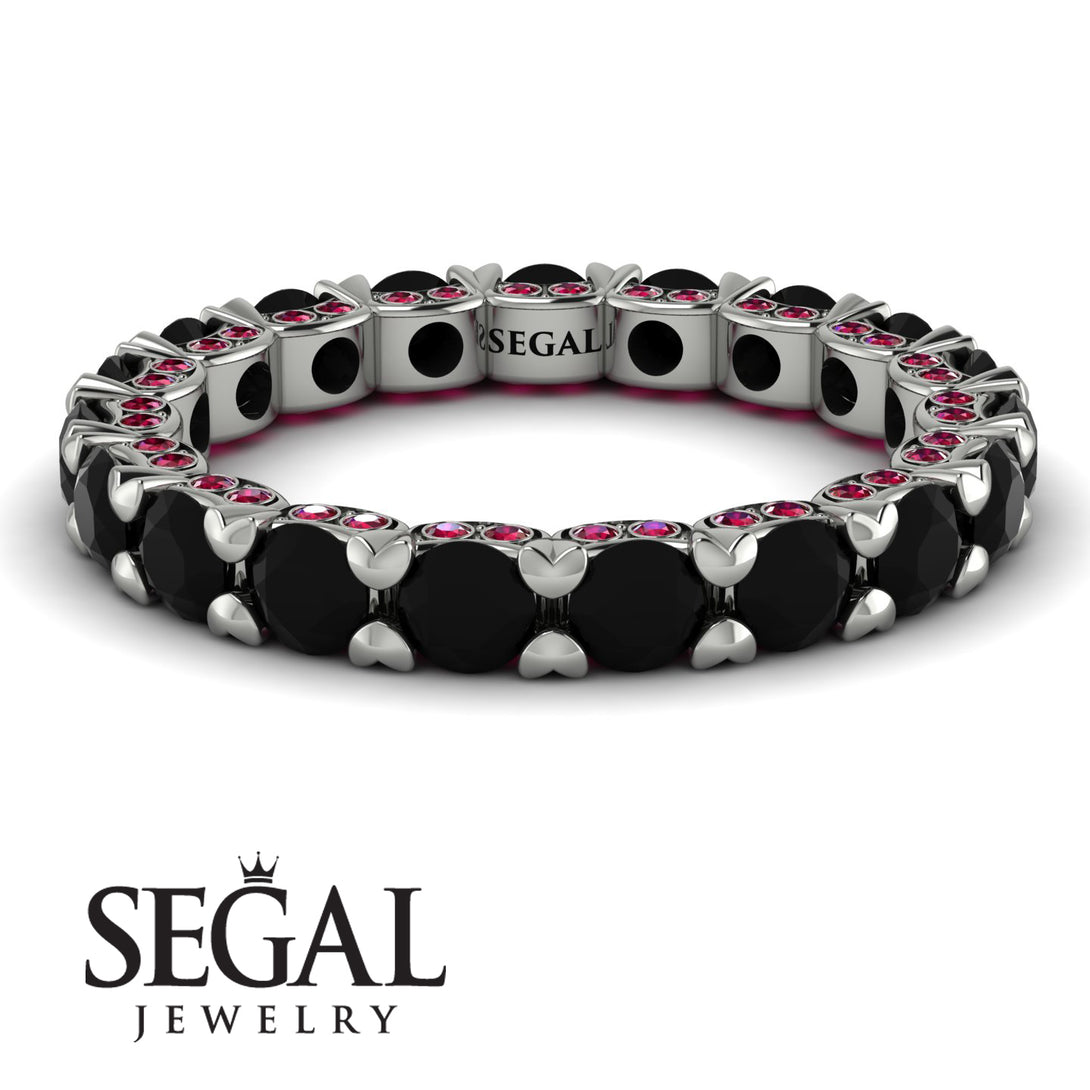 Glamorous Black Diamond Eternity Ring - Paige No. 54