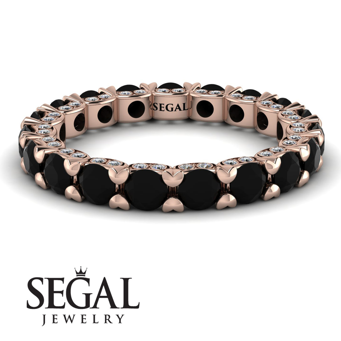 Glamorous Black Diamond Eternity Ring - Paige No. 8