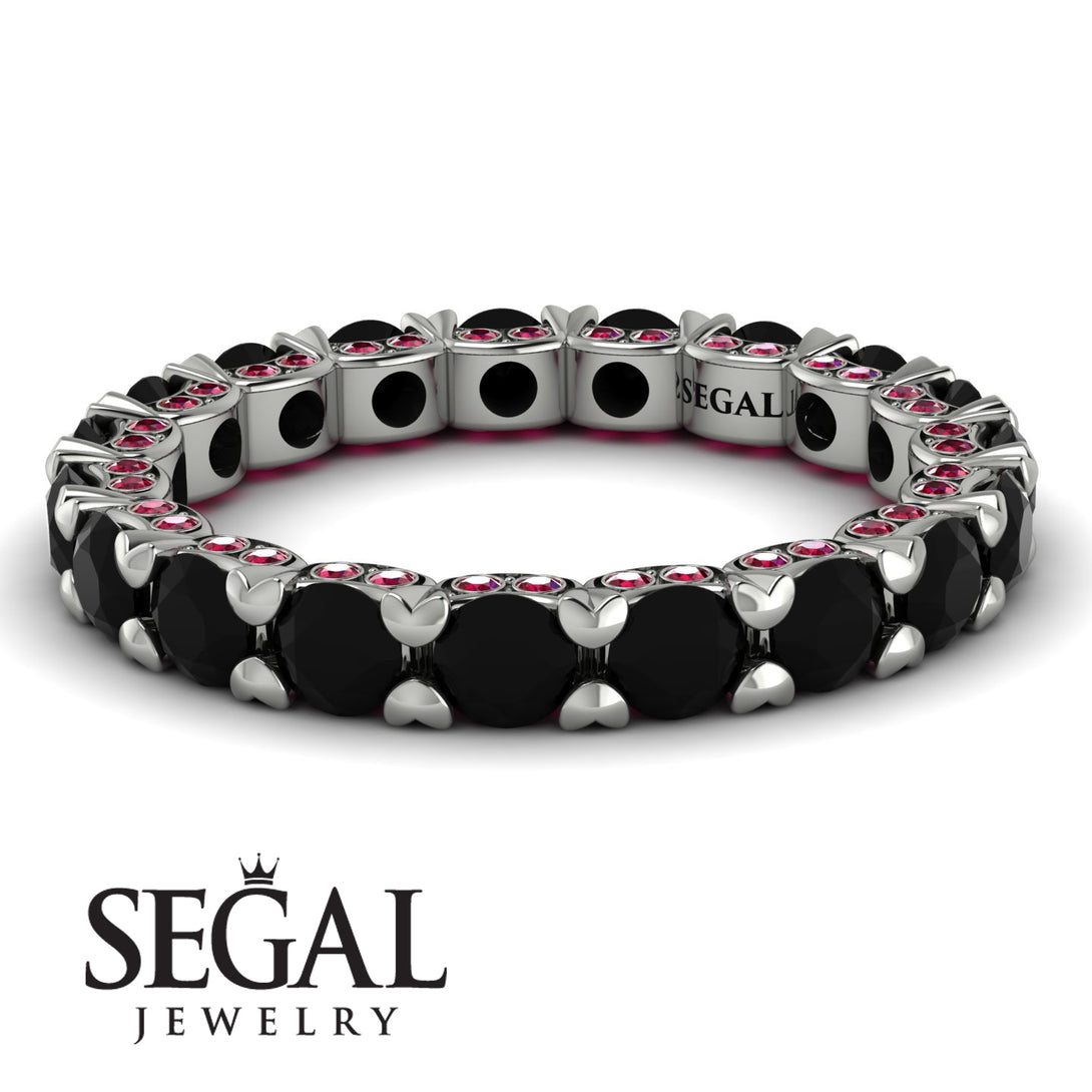 Glamorous Black Diamond Eternity Ring - Paige No. 54