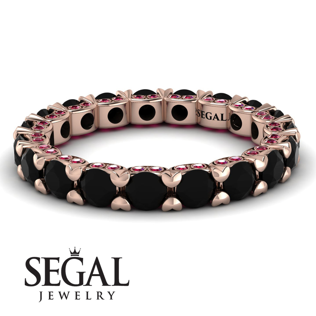 Glamorous Black Diamond Eternity Ring - Paige No. 53
